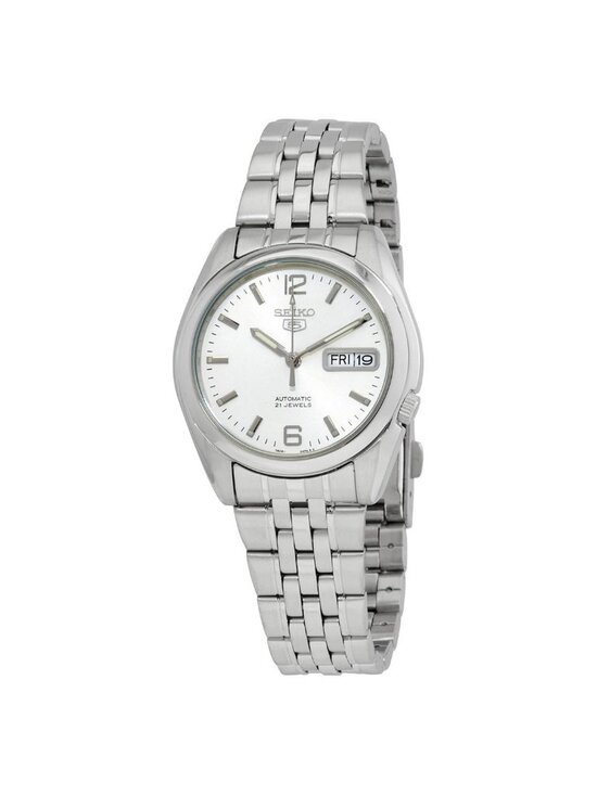 NWT Seiko Series 5 Automatic White Dial Men\'s Watch